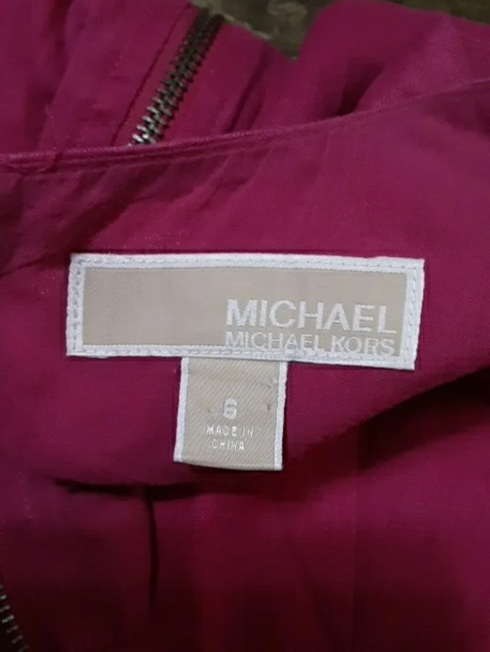 Michael Kors Sleeveless Hot Pink Fit-and-Flare Dress